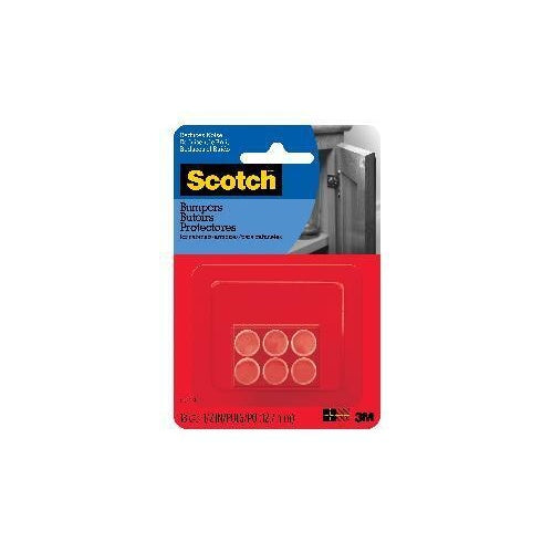 SP943NA Rubber Bumpers Clear 1.2cm 18pk