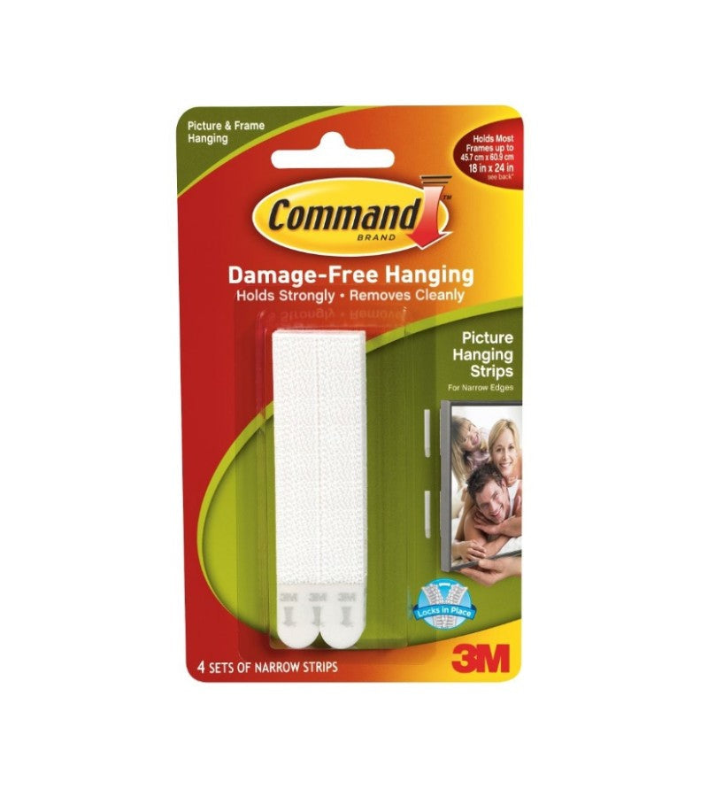Hanging Pic Strips Narrow 4Pk