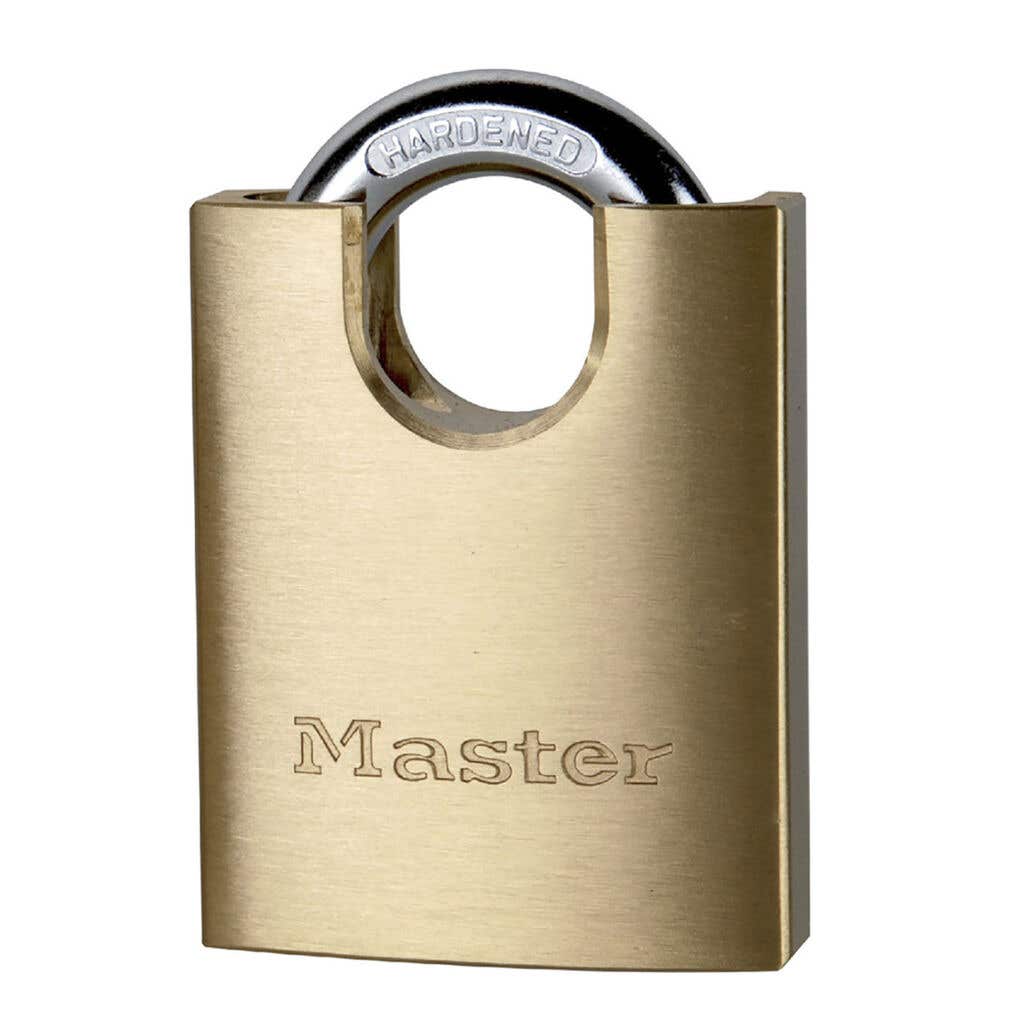 Padlock Brass Shrouded 50mm - Master Lock