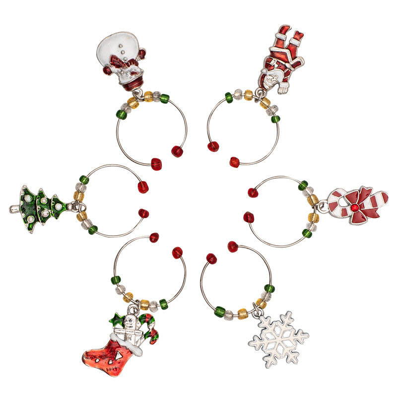 Avanti Christmas Wine Charms – Set of 6