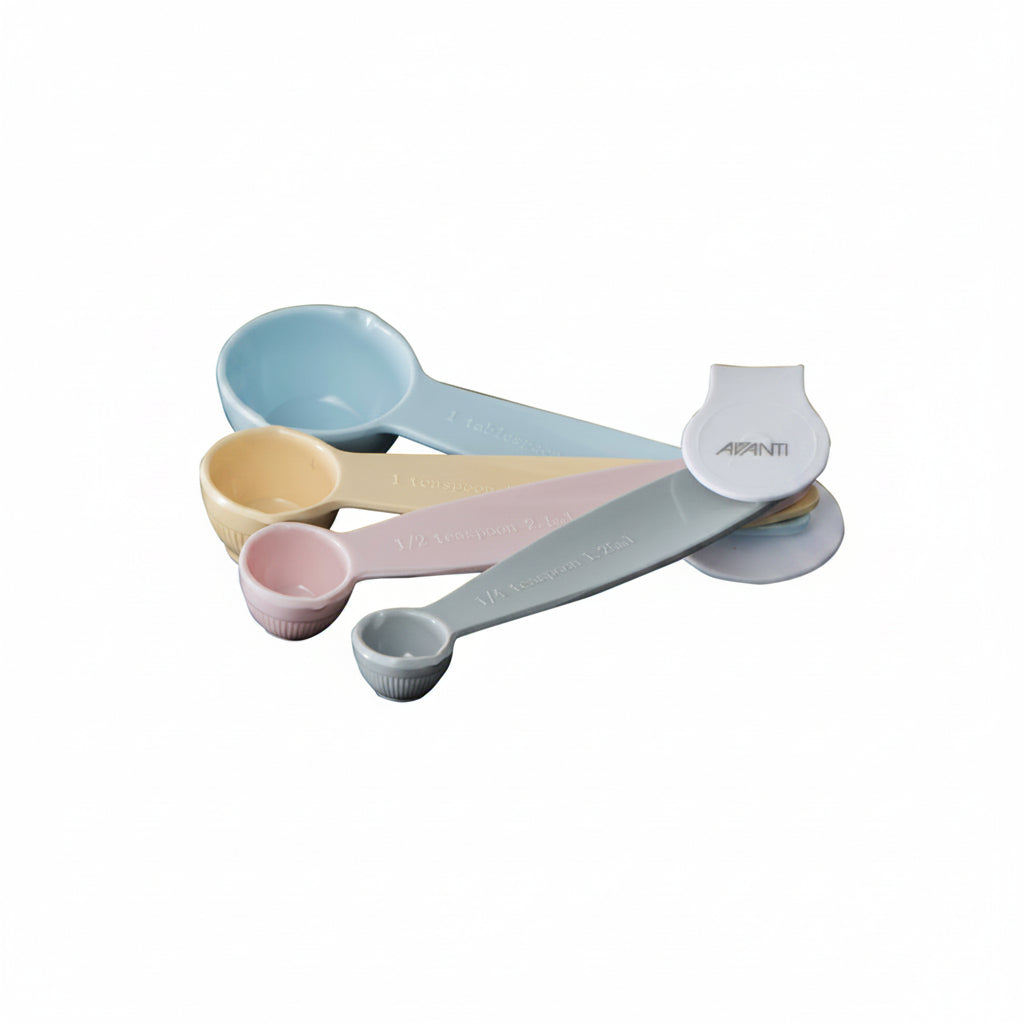 Ribbed Measuring Spoons, Australian Standards 4 Pc Set