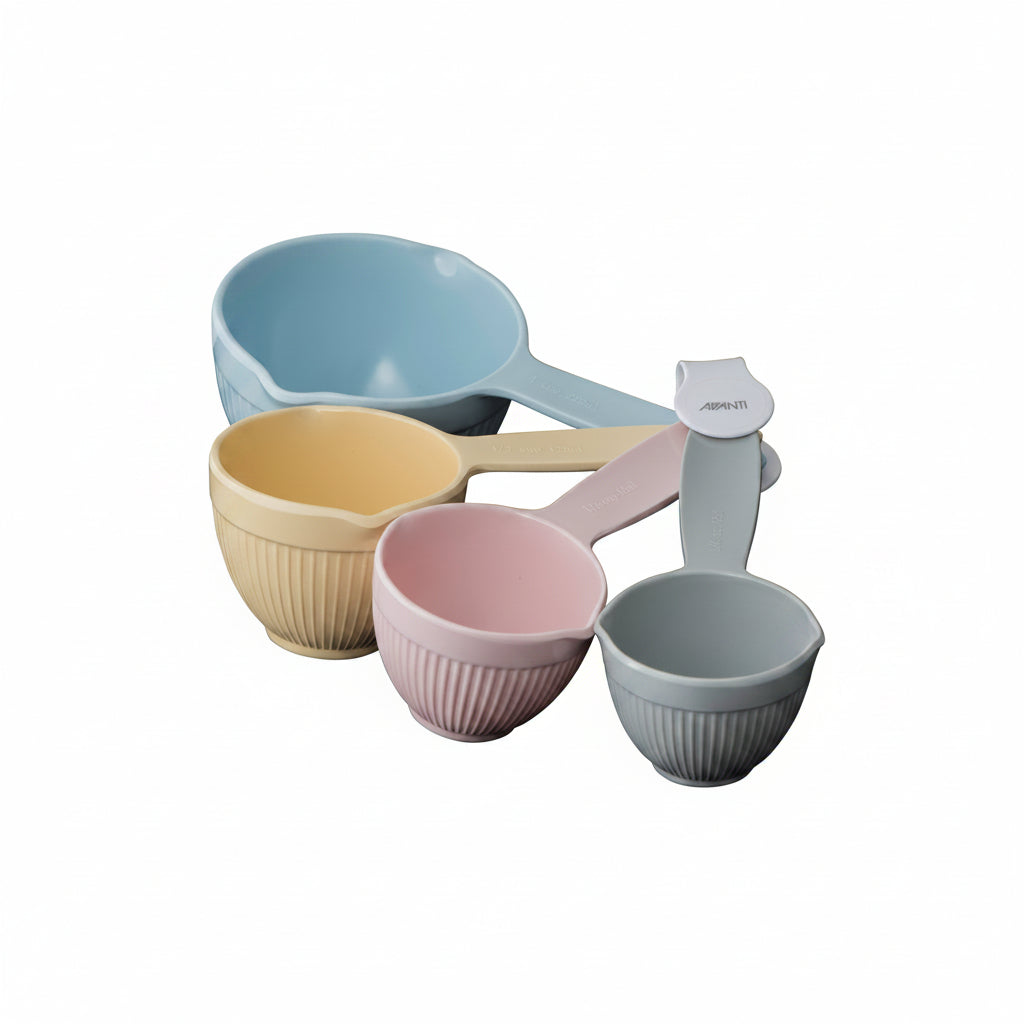 Ribbed Measuring Cups, Australian Standards 4 Pc Set