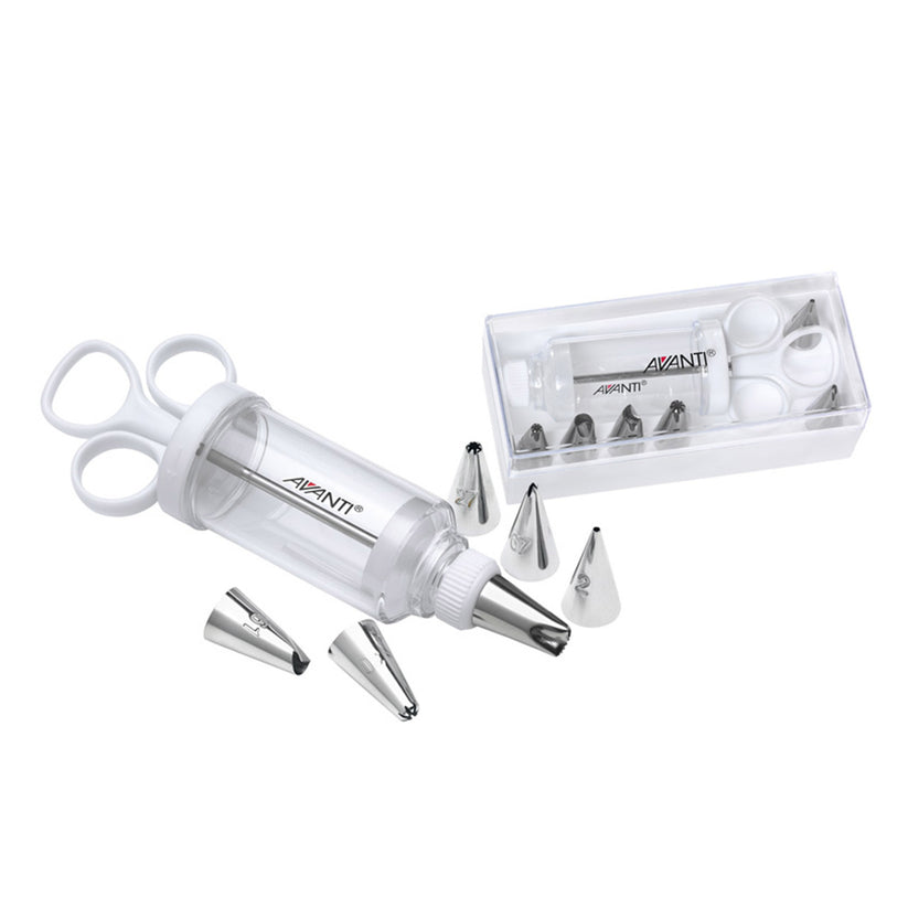 Avanti Syringe Icing Set in Acrylic Box – 7 Piece Set