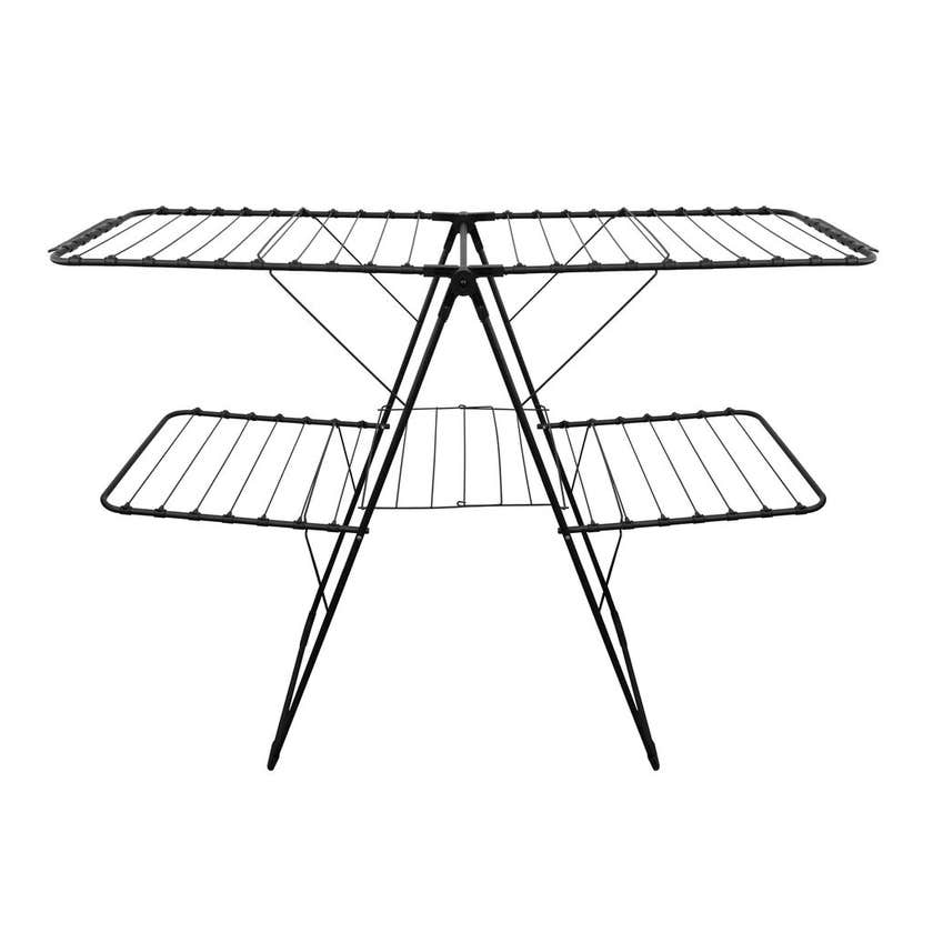 2 Tier A-Frame Clothes Airer Black Hills