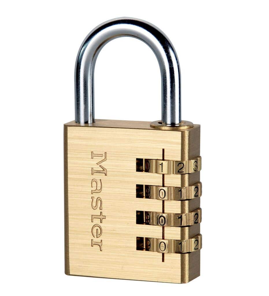 Padlock Combo Reset Br 40mm Masterlock