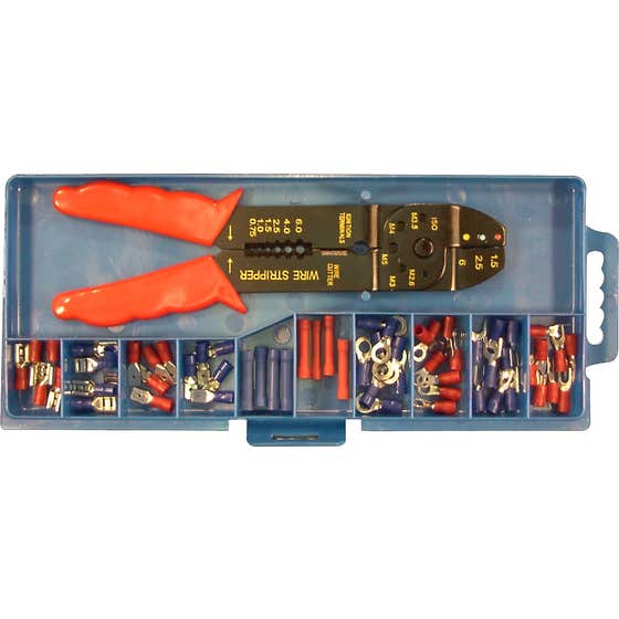 Work Force Crimping Tool Kit with 60 Terminals