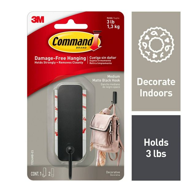Single Hook 1Pk Medium MB - Command