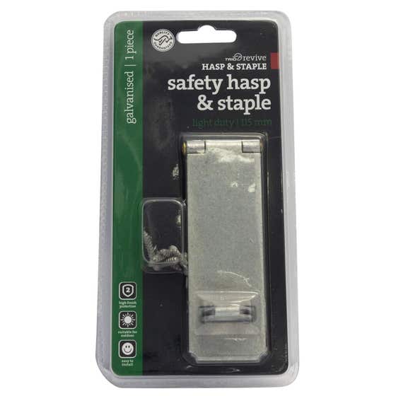 Trio Revive Safety Hasp & Staple Galvanised 115mm
