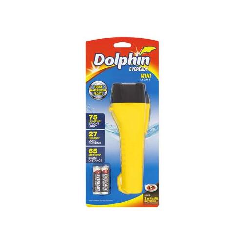 Torch Handheld Mini Dolphin 75 Lumens 4AA Eveready