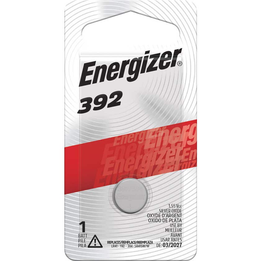 Battery Coin Watch Silver Oxide 392BP Energizer