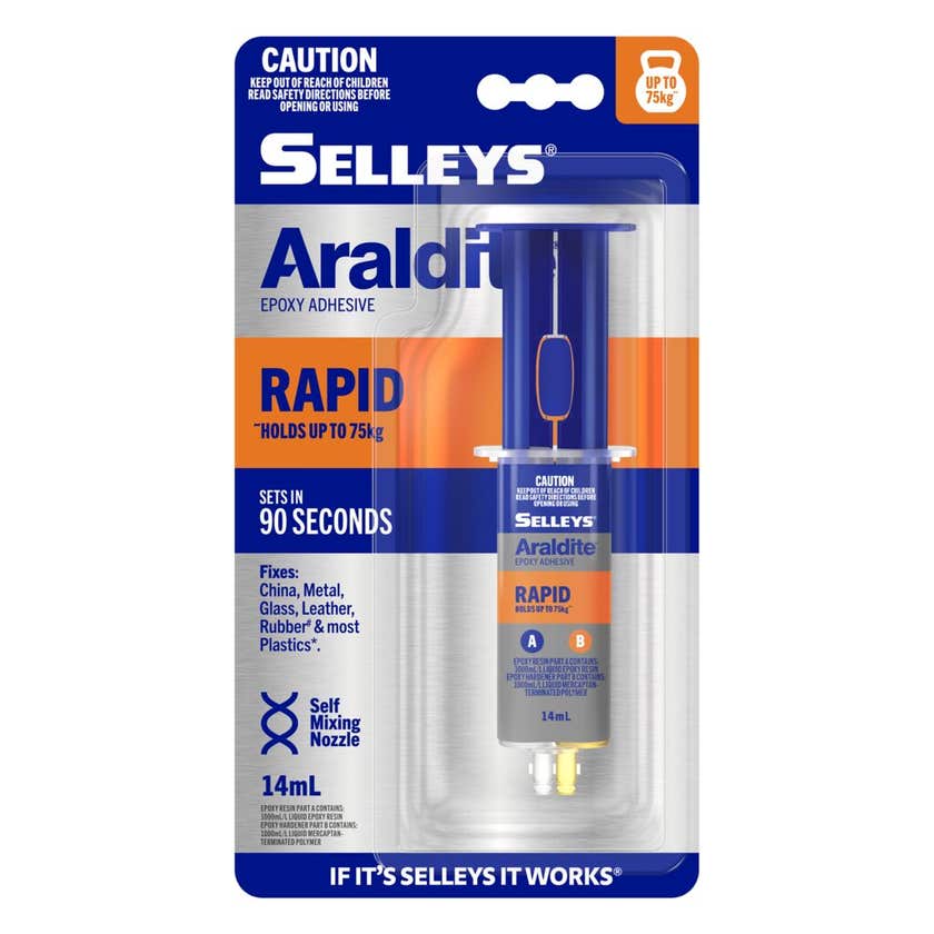 Araldite Rapid Epoxy Adhesive 14ml Selleys