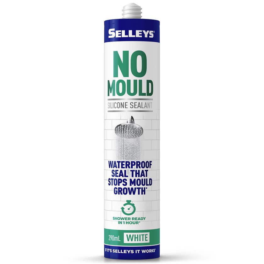 Silicone No Mould White 290ml Selleys