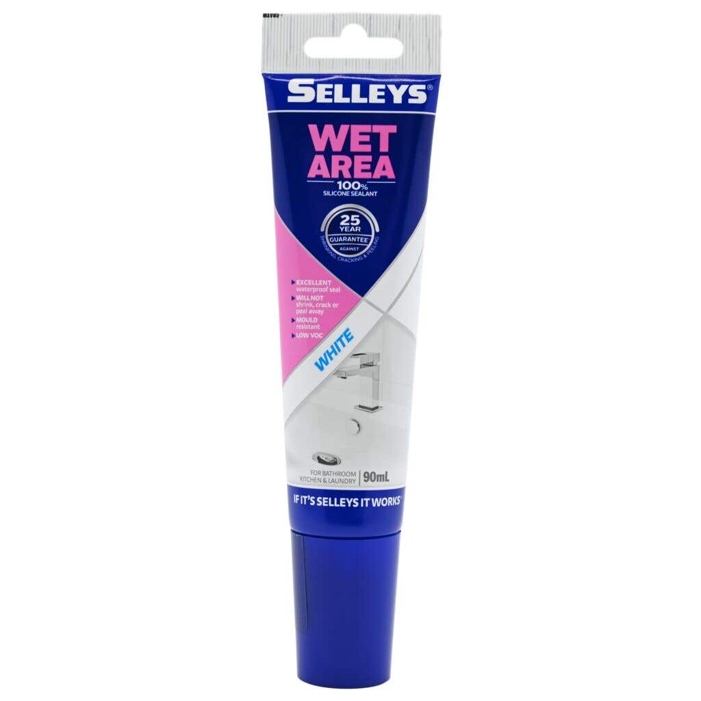 Silicone Sealant Wet Area White 90ml