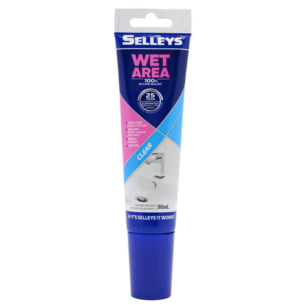 Silicone Sealant Wet Area Clear 90ml