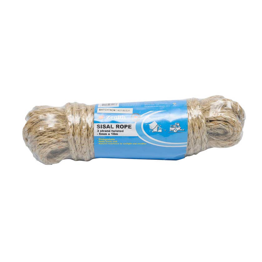 Rope Sisal 6mm X 10M Hank