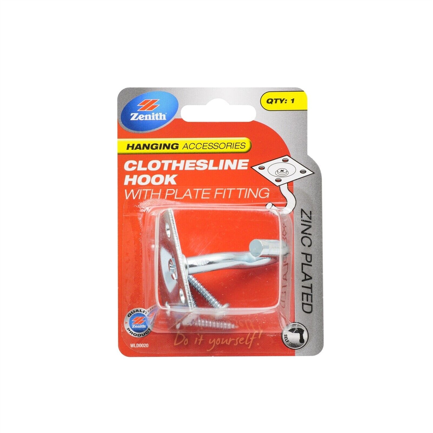 Hook Clothesline W/Plate Zp