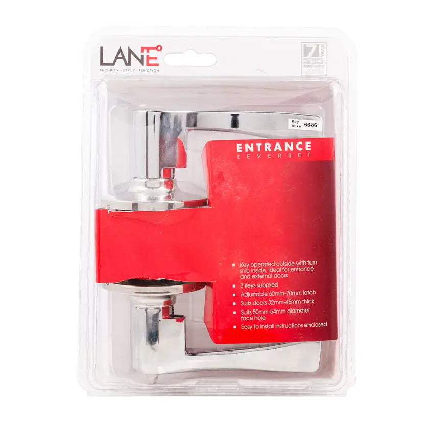 Lane Victoria Leverset Entrance Polished Chrome