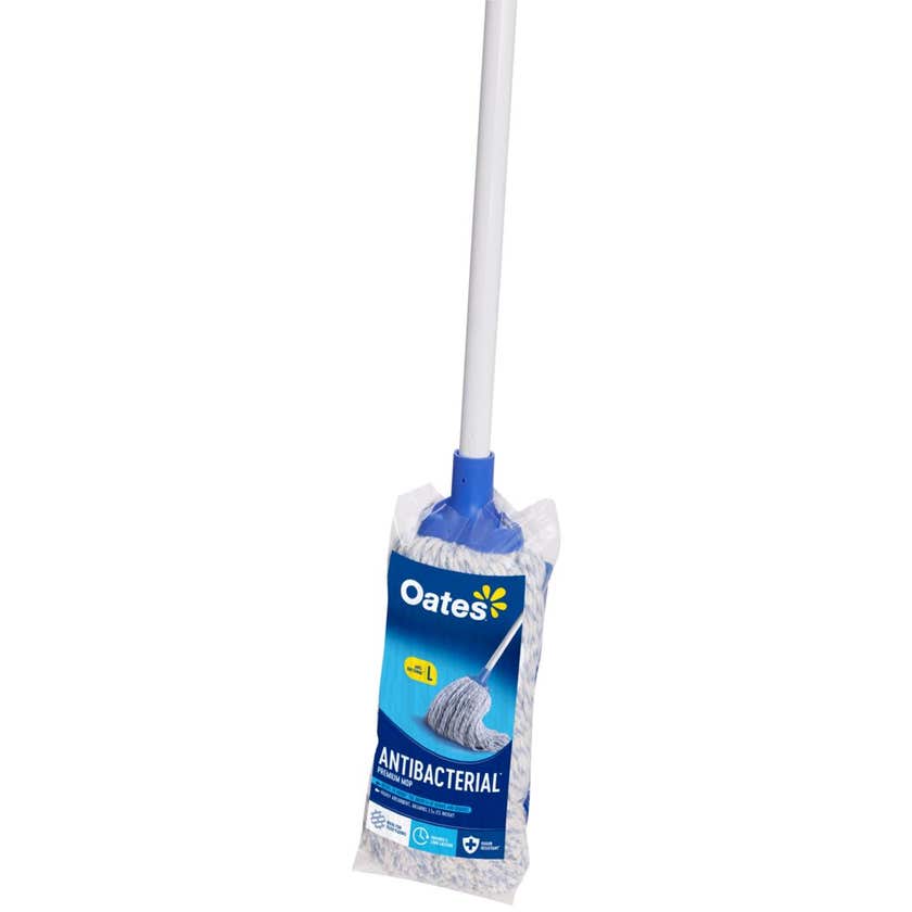 Mop Anti Bacterial Large With Handle Oates