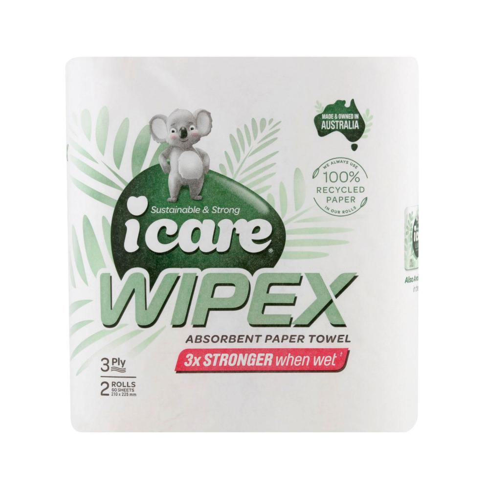 Icare 100% Recycled Paper Towel 3 PLY 2 Pack