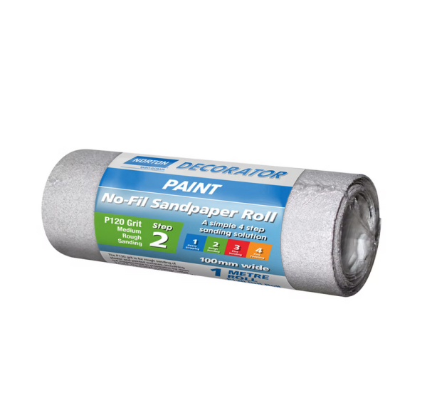 No Fill Sandpaper Roll 100mm X 1m 120 Grit