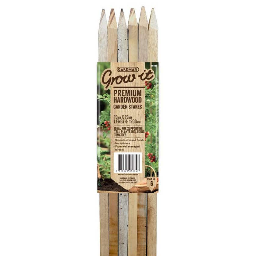 Stakes Hardwood 19mm x 19mm x 1200mm 6 Pack