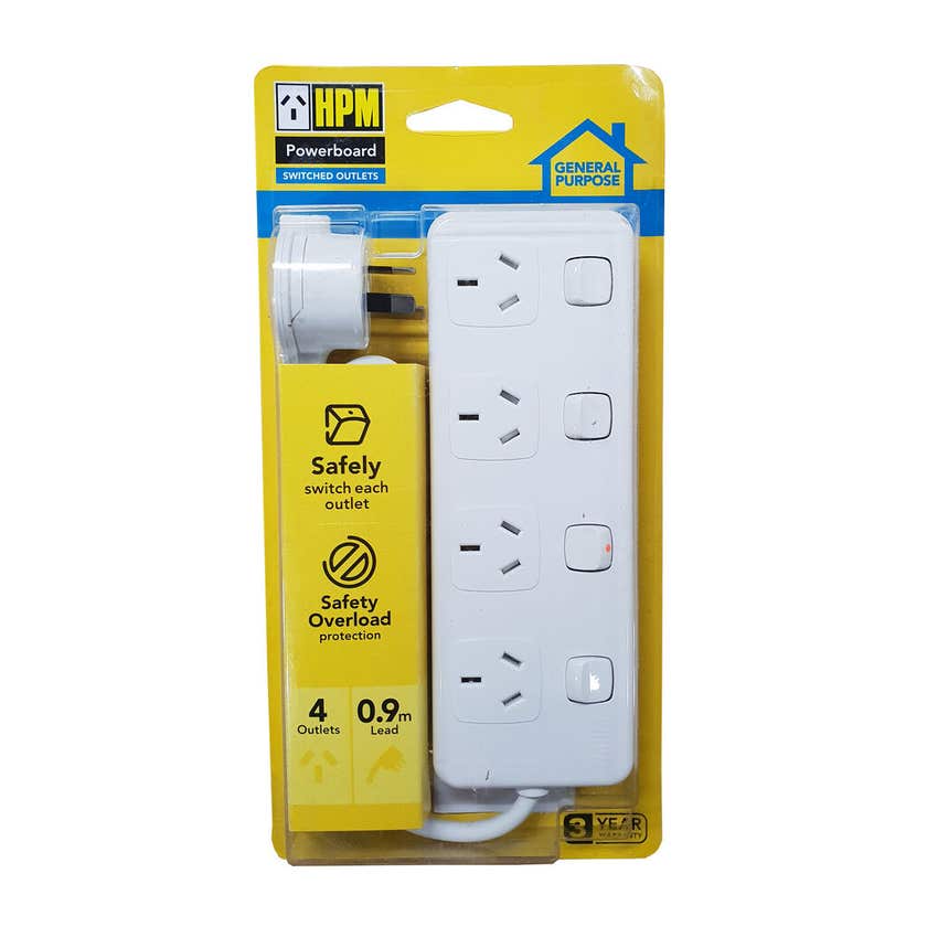 Powerboard 4 Outlet Switched - HPM