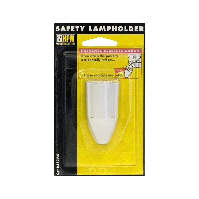 Lamp Holder Safety White HPM