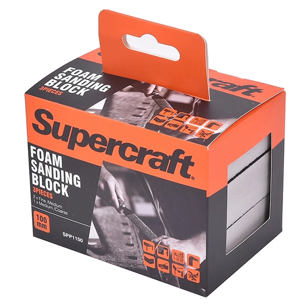 Sanding Block Foam Pk3 - Supercraft