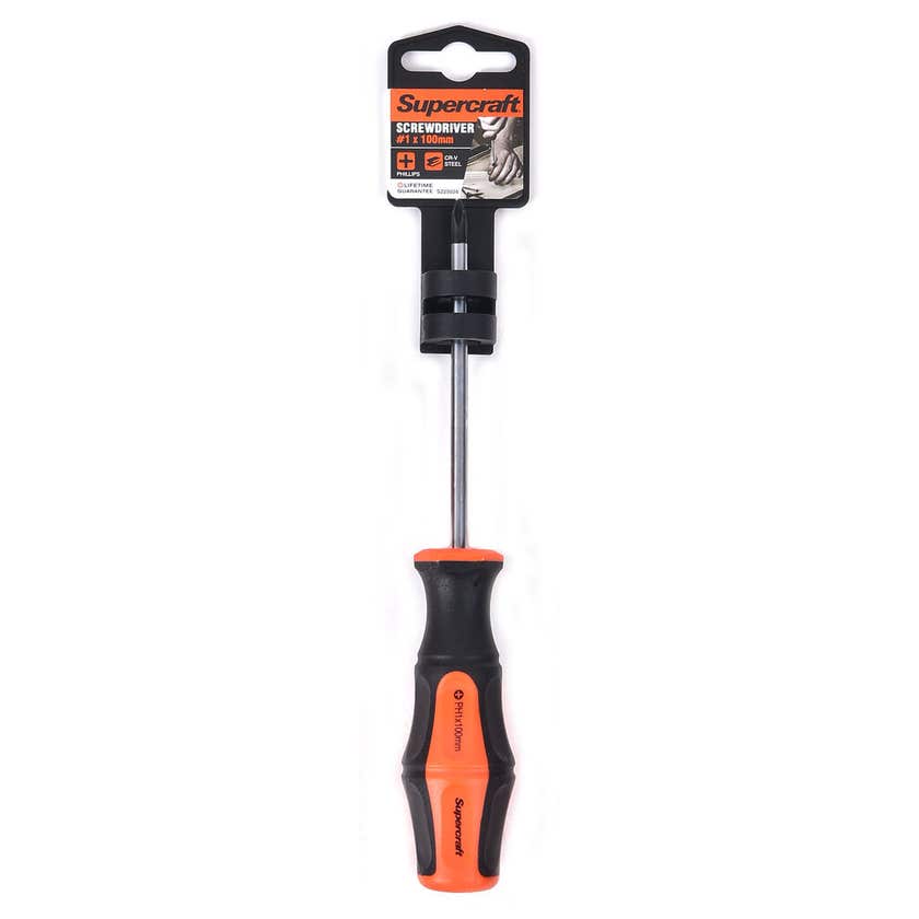 Screwdriver Phillips No1 5x100mm Supercraft