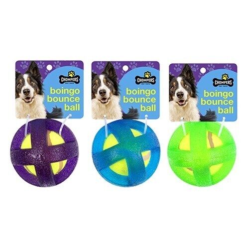 Dog Toy Boingo Ball 7.5cm Assorted Colours