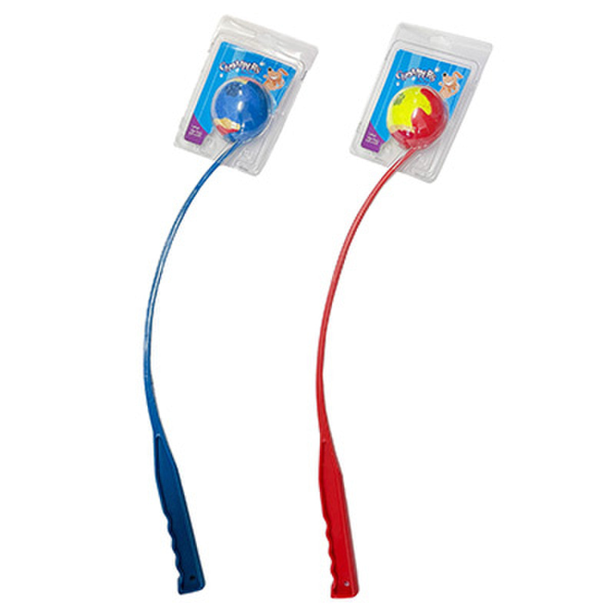 Dog Toy Tennis Ball Thrower 2 Assorted Colours