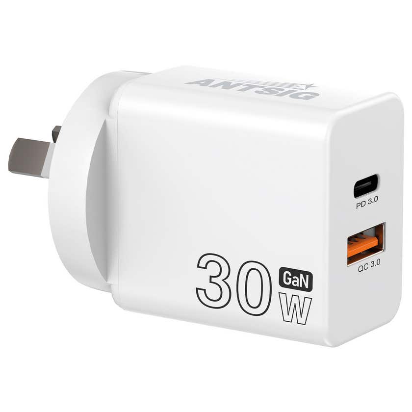 Charger Wall USB-C + USB-A 30W Antsig