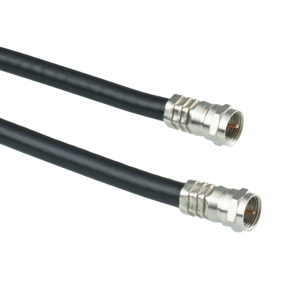 Connector F TV Lead 1.5m Black Antsig