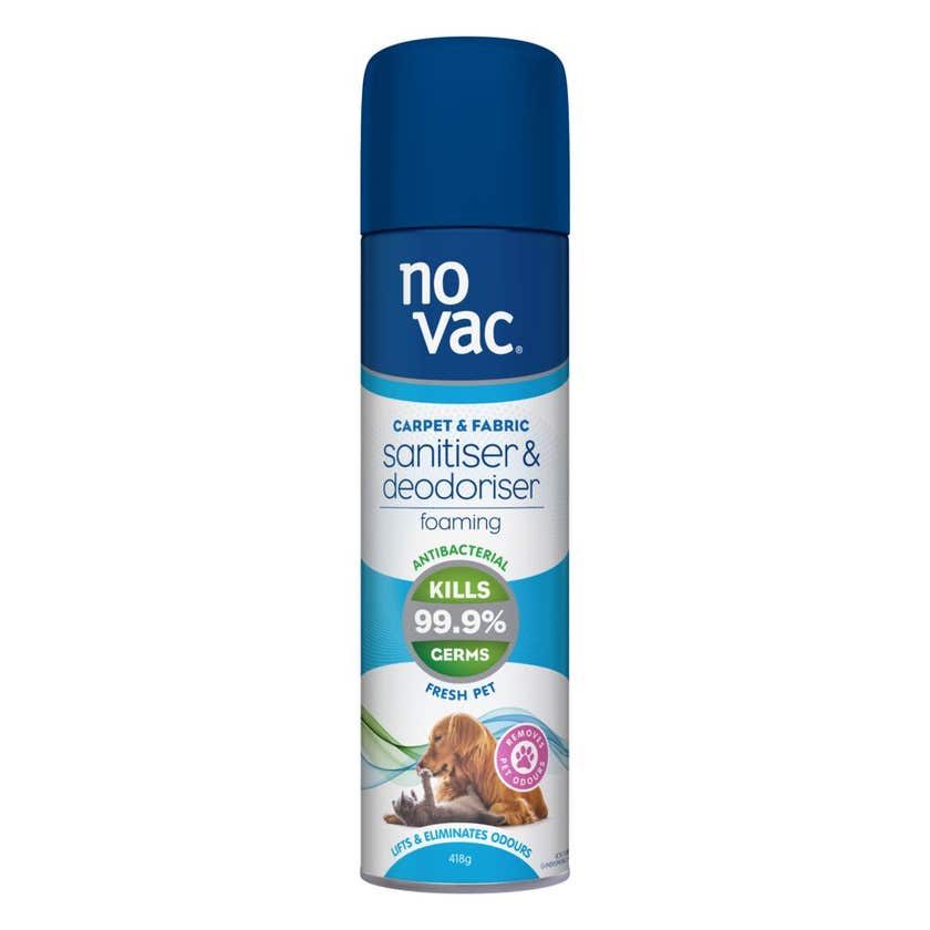 Deodoriser Carpet Foaming Sanitiser No Vac Fresh Pet 418g