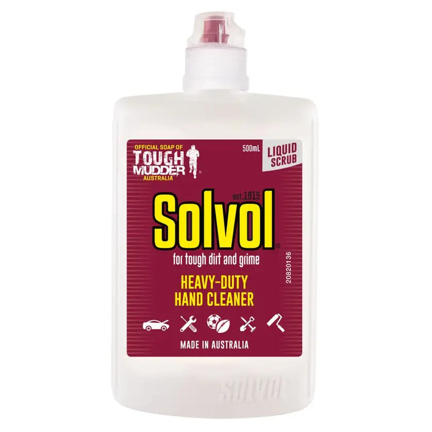 Cleaner Hand Scrub Liquid Squeeze Bottle 500ml Solvol