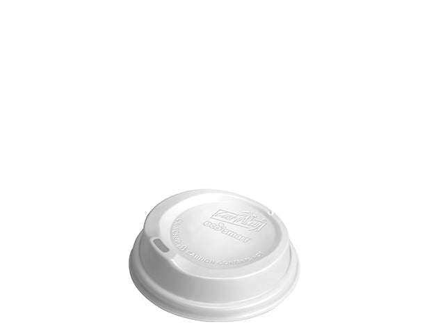 Coffee Cup Lids Suits 8/12/16oz 86mmØ White Qty 100