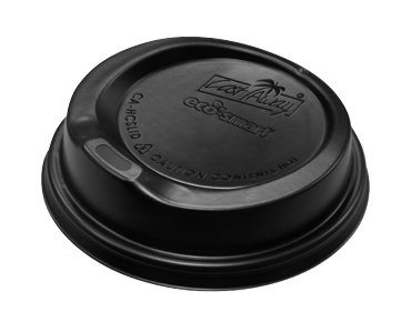 Coffee Cup Lids Suits 8/12/16oz 86mmØ Black Qty 100