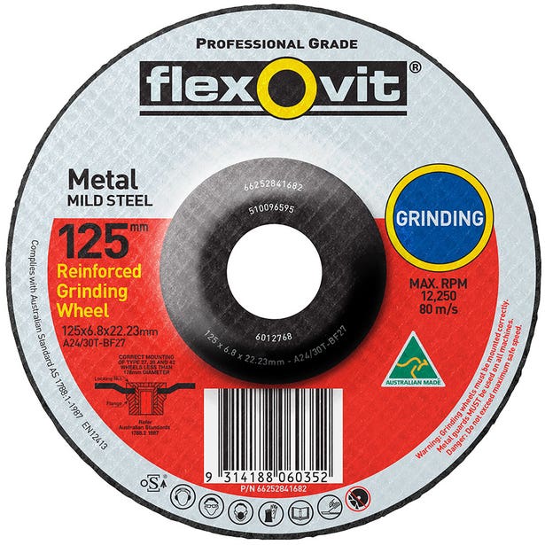 Flexovit Wheel Grinding Metal Dc 127x6x22 2mm