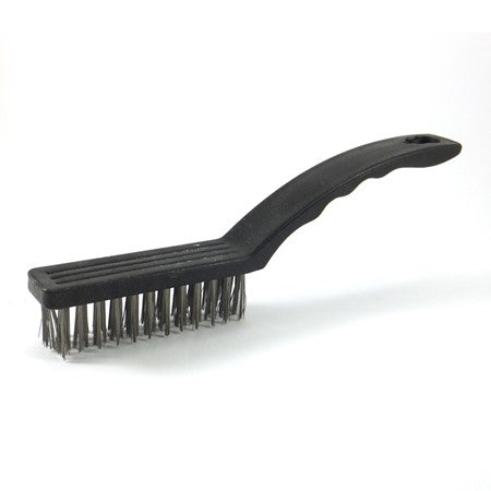 Brush Wire Plas Hndl 4row