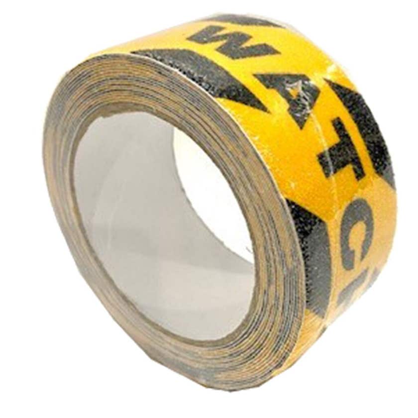 Tape Antislip Watch Your Step 50mmx5m Blk Yellow