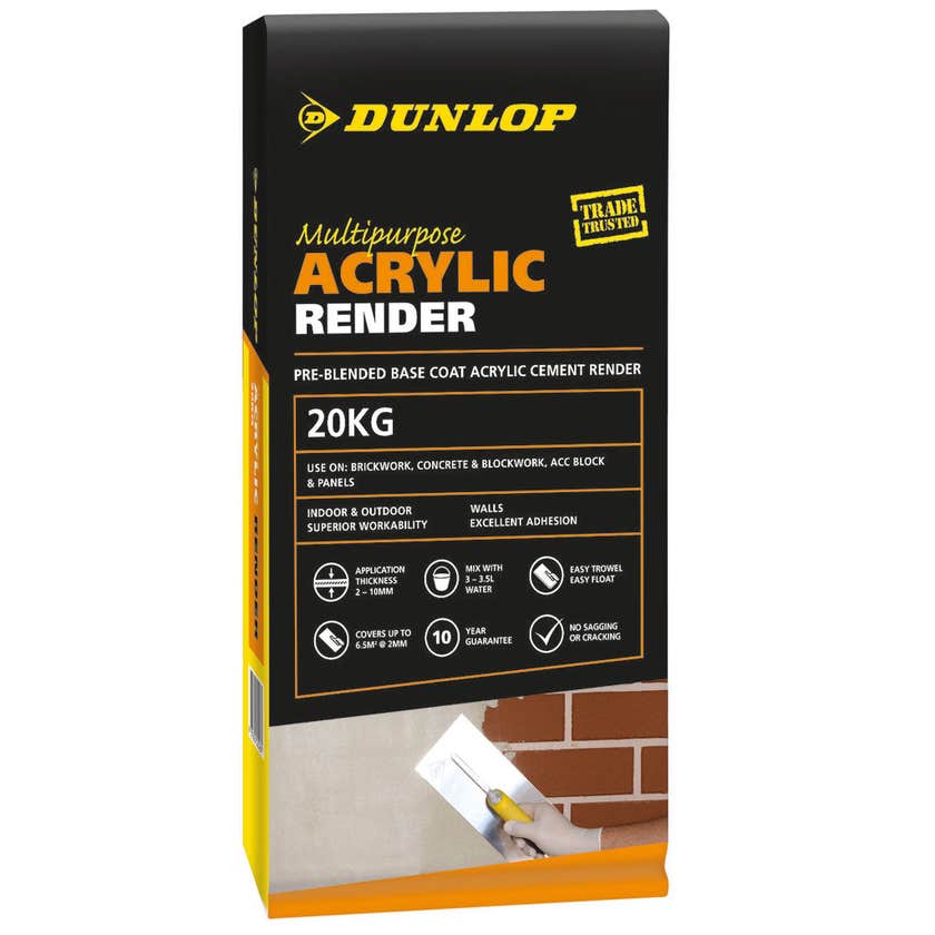 Render Multipurpose Acrylic 20kg Bag Dunlop