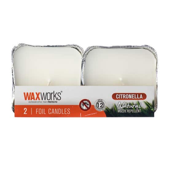 Citronella Foil Candle 2pk