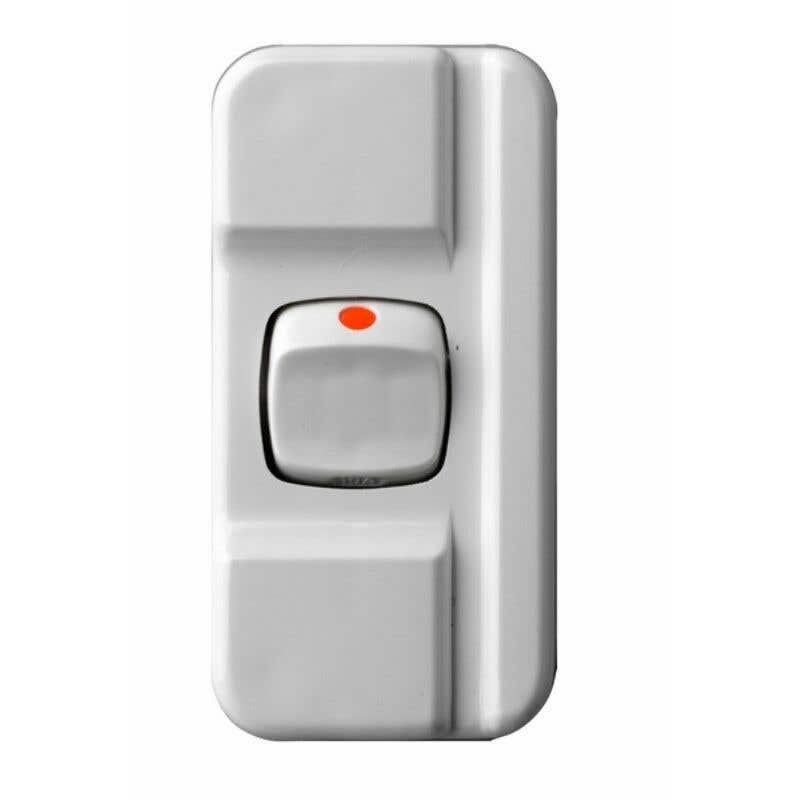 Switch Cordline Miniature 10amp White HPM