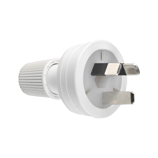 Electrical Plug Top 3 Pin 10AMP White HPM