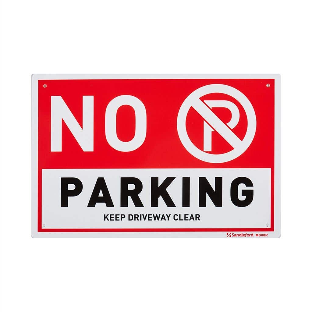Sign Medium Pp 300 X 200mm No Parking