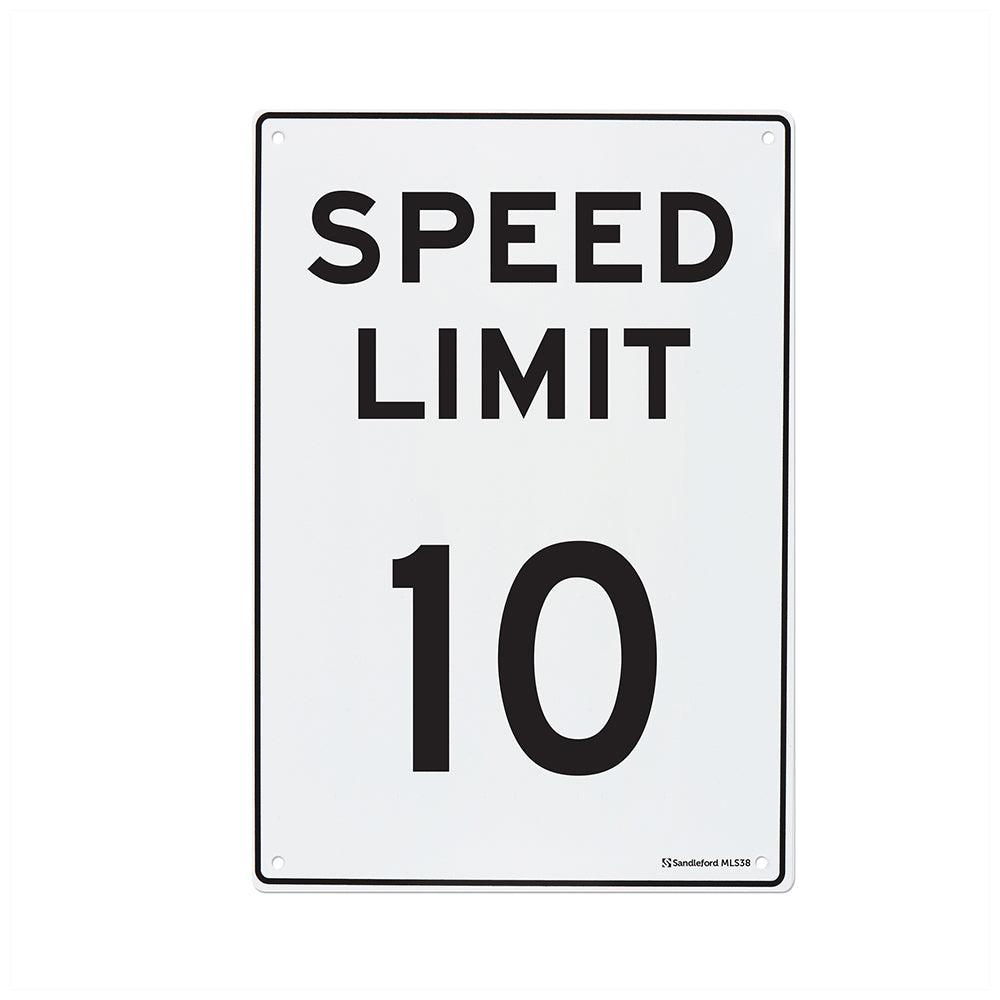 Safety Sign 300x450mm 10Km Speed Limit