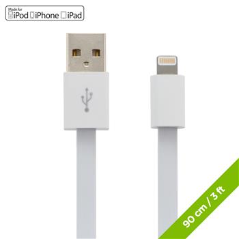 Apple Lightening SynCharge Cable White Moki