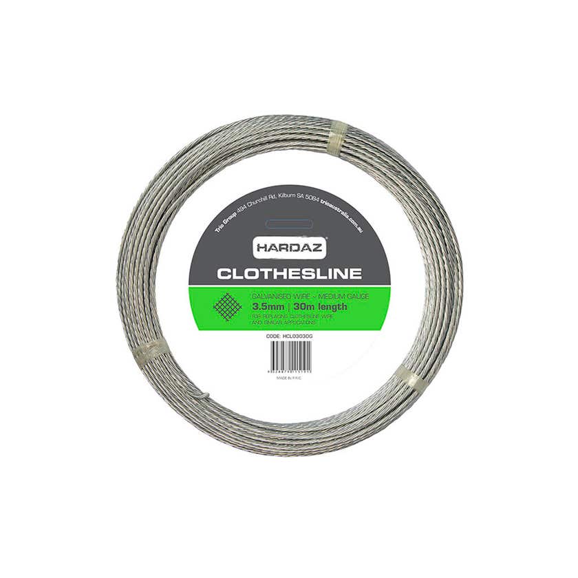 Clothesline Wire Galvanised 30M - Hardaz