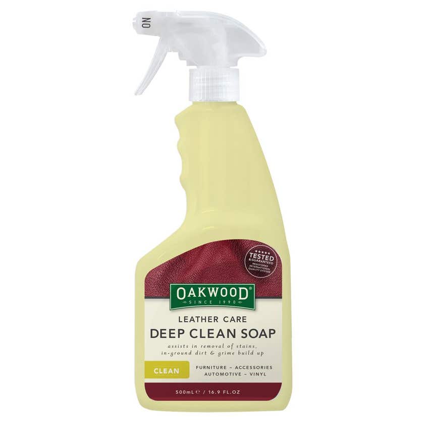 Cleaner Leather Care Deep Clean Soap 500ml Oakwood