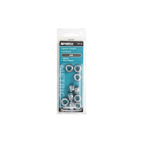 Lock Nut Nylon Metric M8 Sp10 Bremick